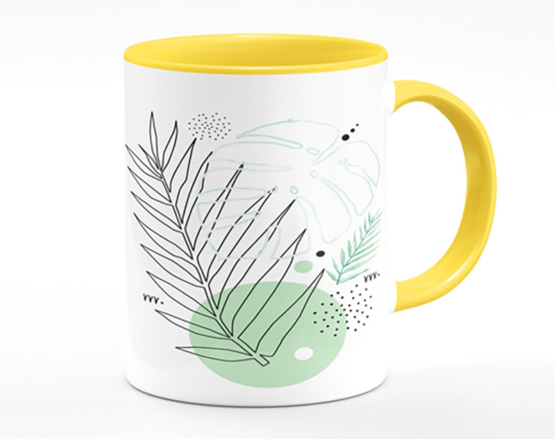 Fern Line Drawing Mug