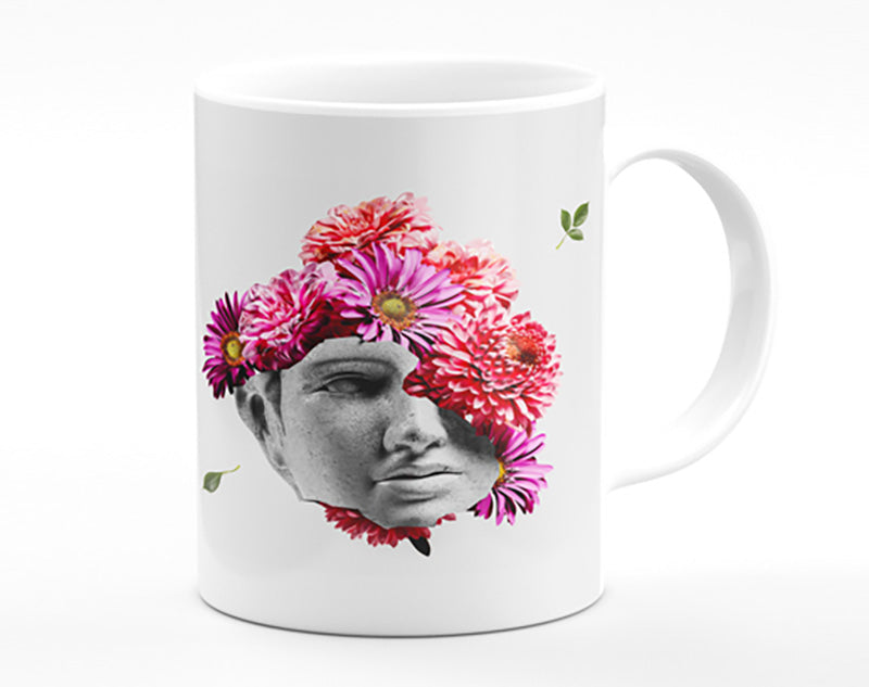 Floral Greek Face Mug