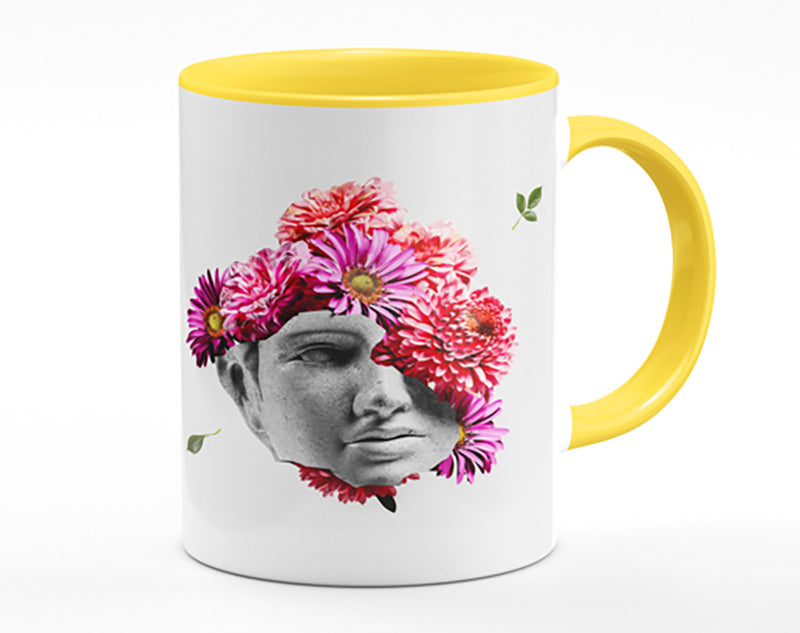 Floral Greek Face Mug