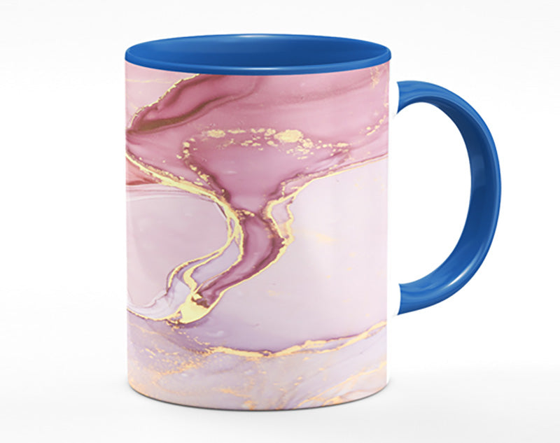 Oil Paint Lilac And Gold Mug