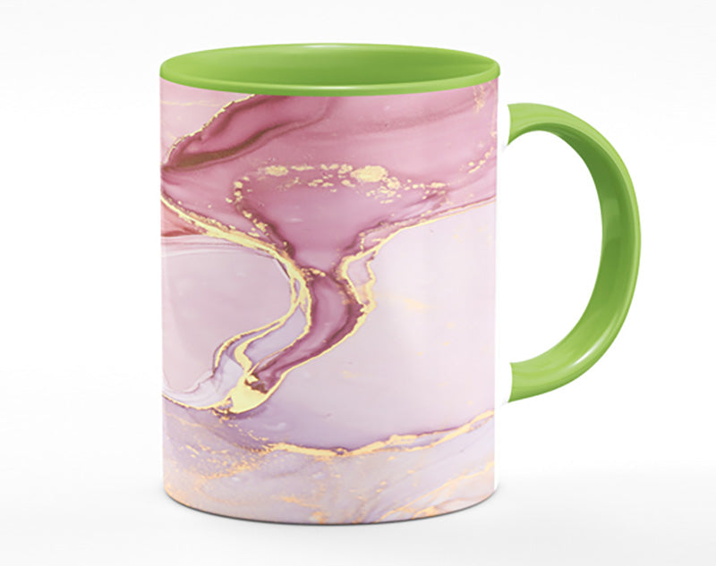 Oil Paint Lilac And Gold Mug