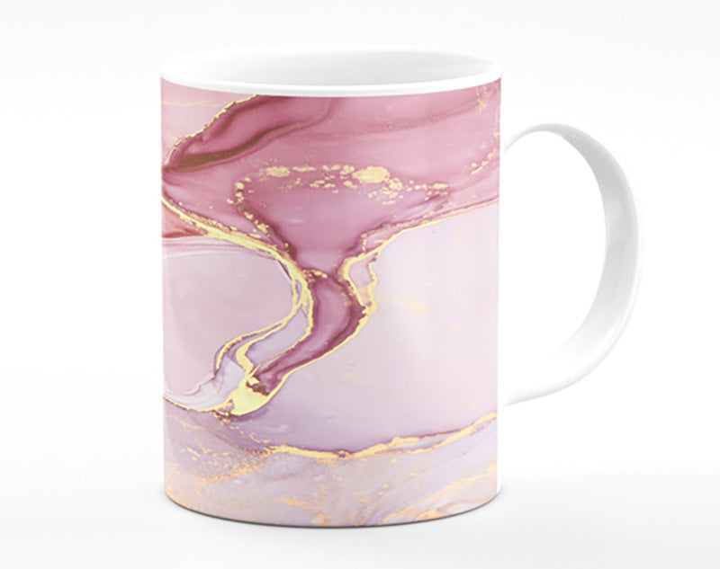 Oil Paint Lilac And Gold Mug