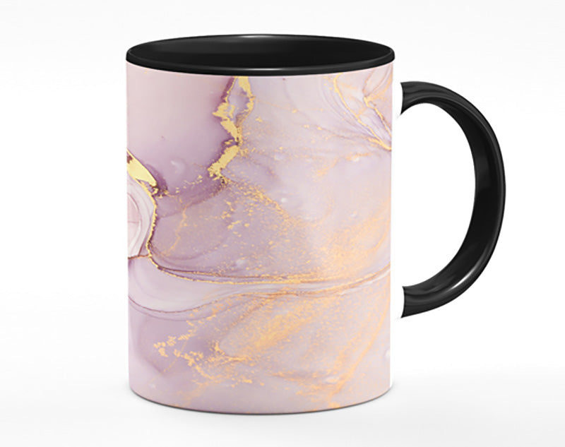 Oil Paint Pink And Gold Mug