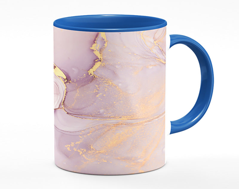 Oil Paint Pink And Gold Mug