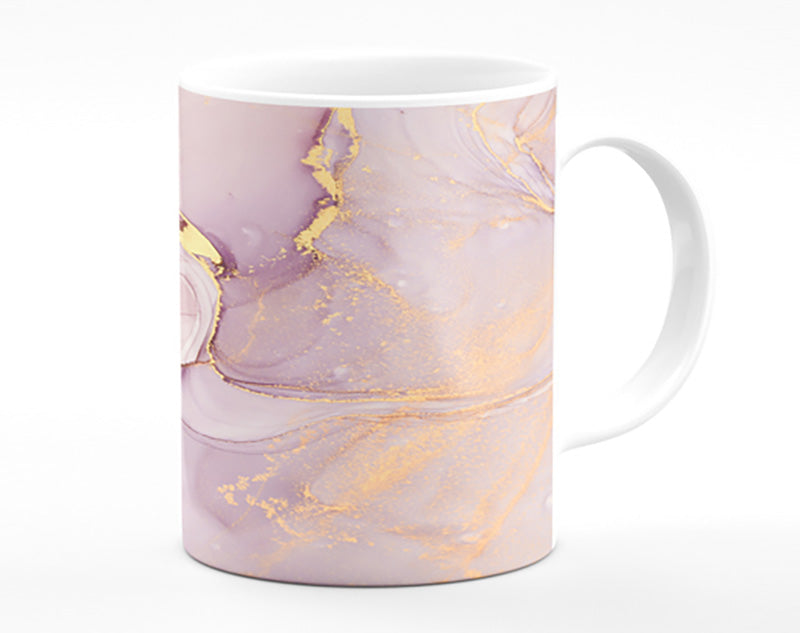 Oil Paint Pink And Gold Mug