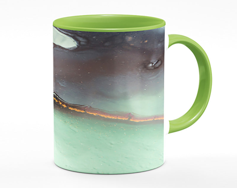 Green Marble Stone Mug