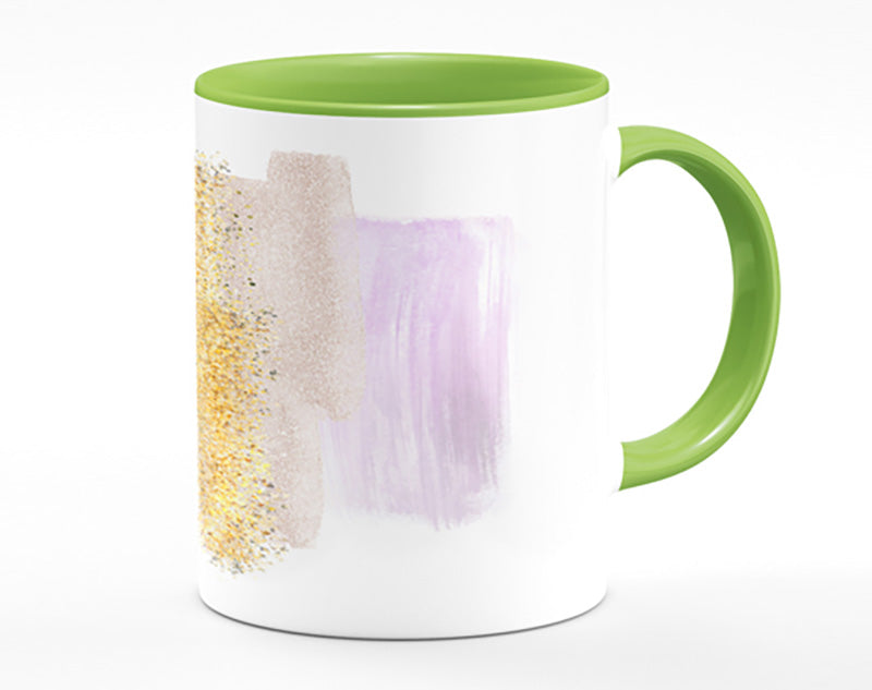 Strong Brush Strokes Glitter Mug
