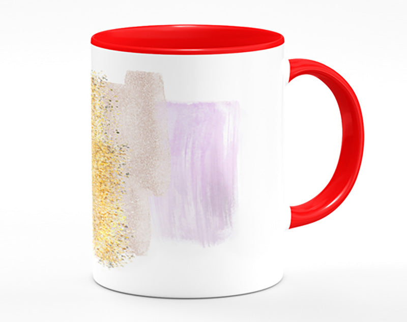 Strong Brush Strokes Glitter Mug