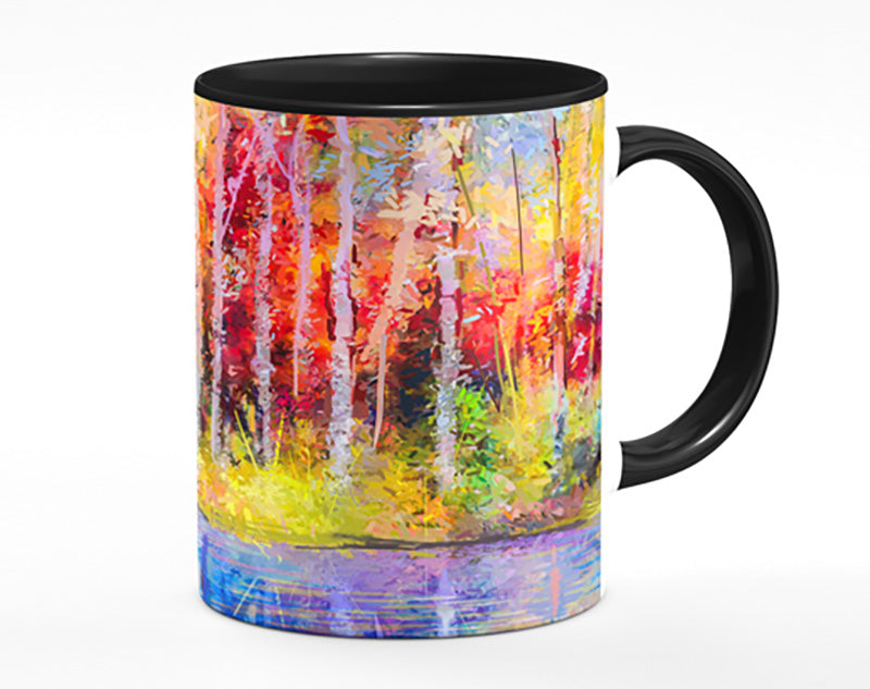 Abstract forest colour strokes Mug