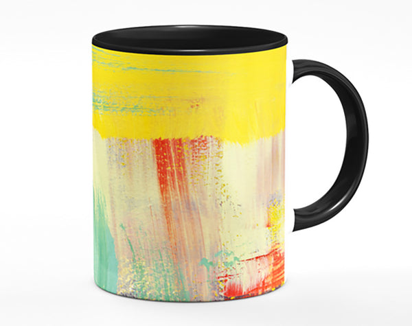 Thick coloured brush strokes Mug