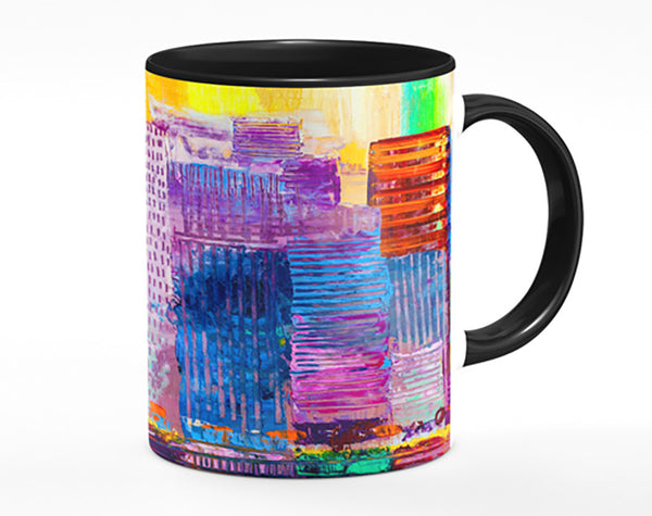 City of colour acrylic paint Mug