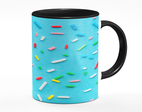 Hundreds and thousands on blue Mug