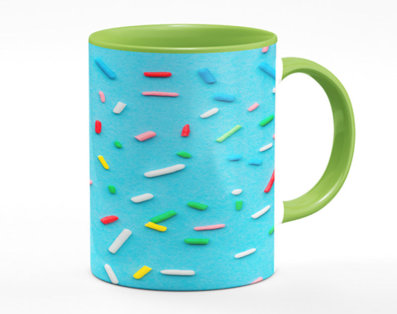 Hundreds and thousands on blue Mug