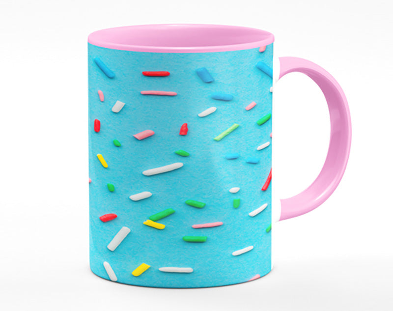 Hundreds and thousands on blue Mug