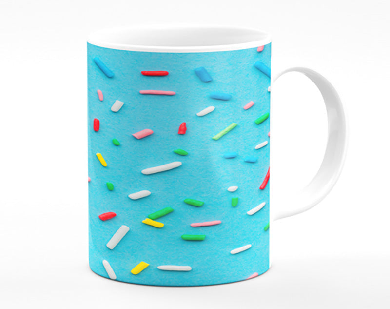 Hundreds and thousands on blue Mug