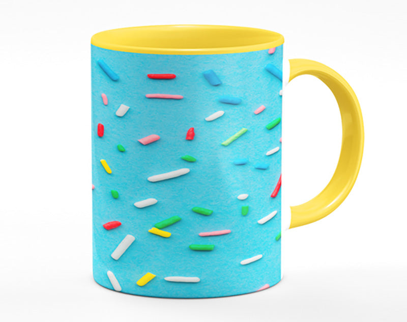 Hundreds and thousands on blue Mug