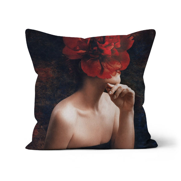 Flower Head Woman Modern Cushion