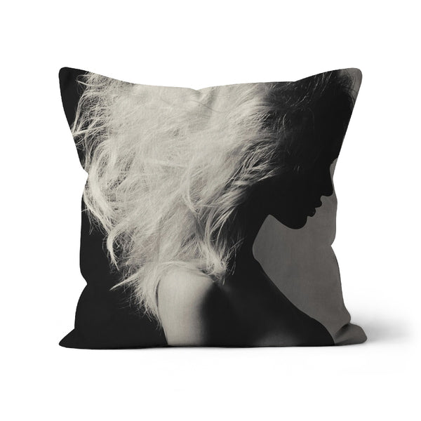 Black And White Woman Modern Cushion