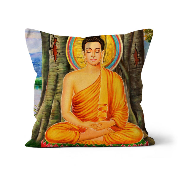 Buddhist Calm Ethnic Cushion